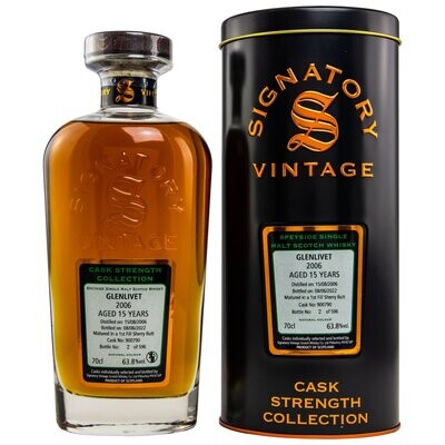 Glenlivet 15 Jahre 2006/2022 Signatory Fass900790