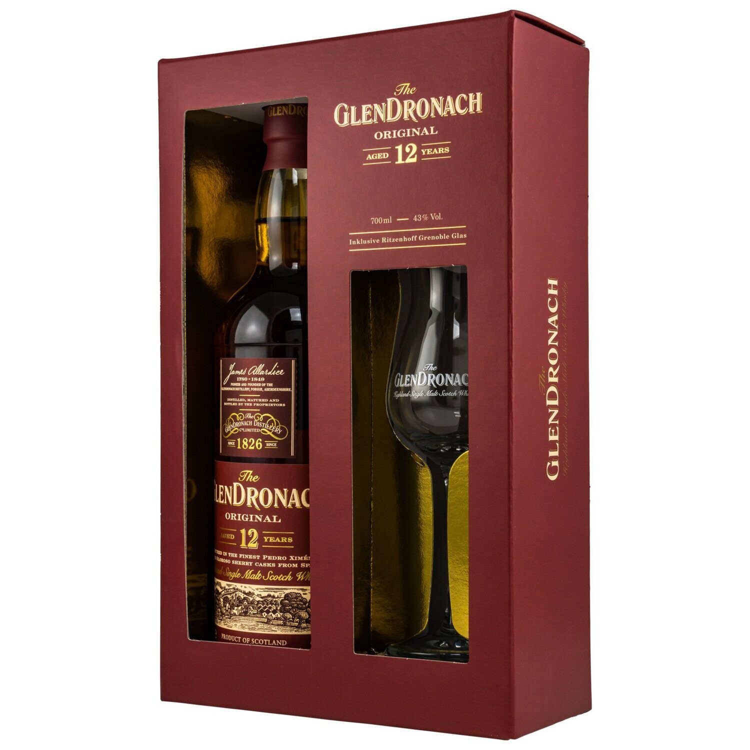 Glendronach 12 Jahre mit Glas