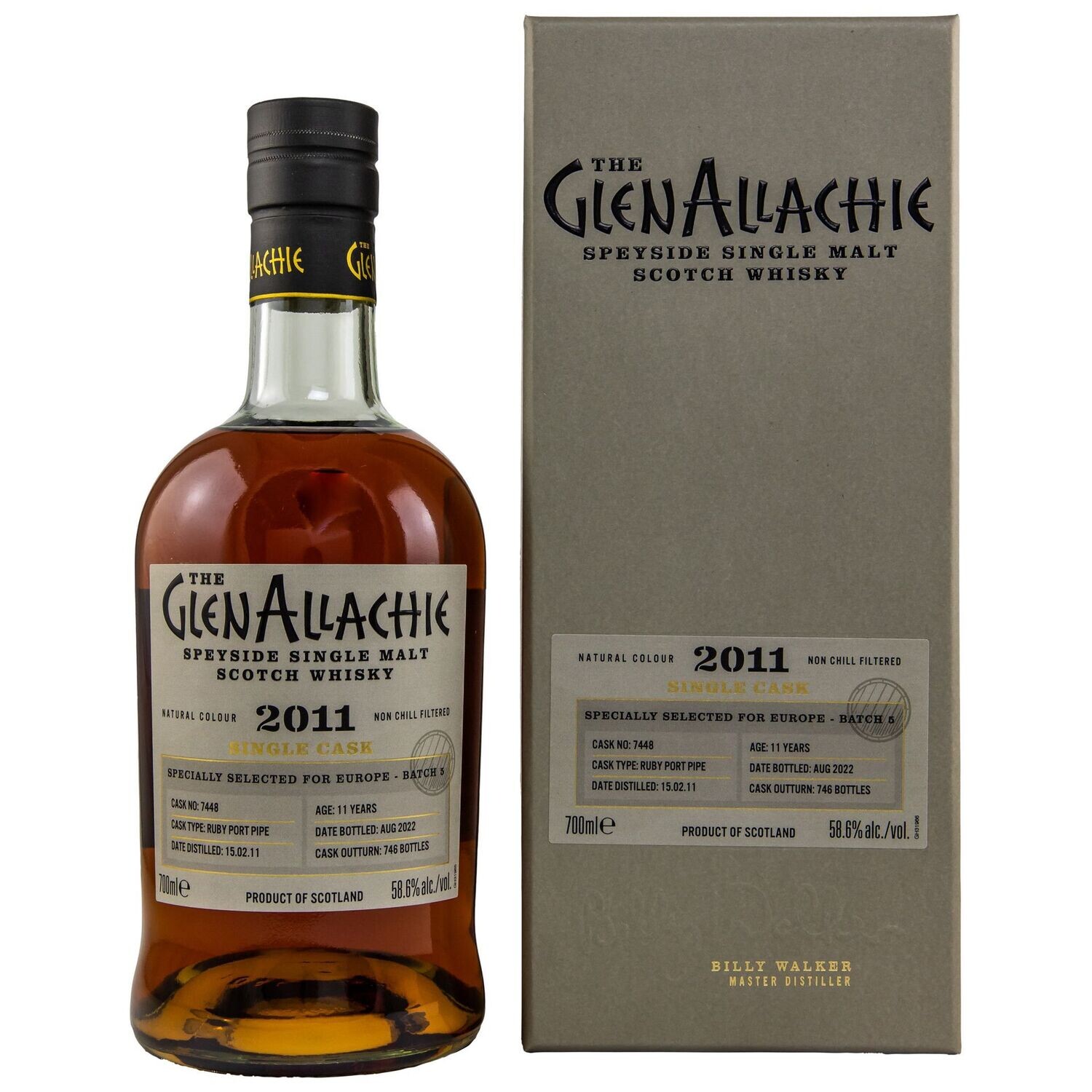 Glenallachie 11 Jahre 2011/2022 Ruby Port Pipe Fass 7448