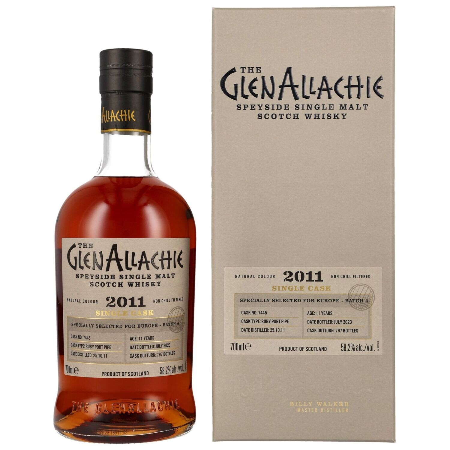 Glenallachie 11 Jahre 2011/2023 Ruby Port Pipe Fass 7445