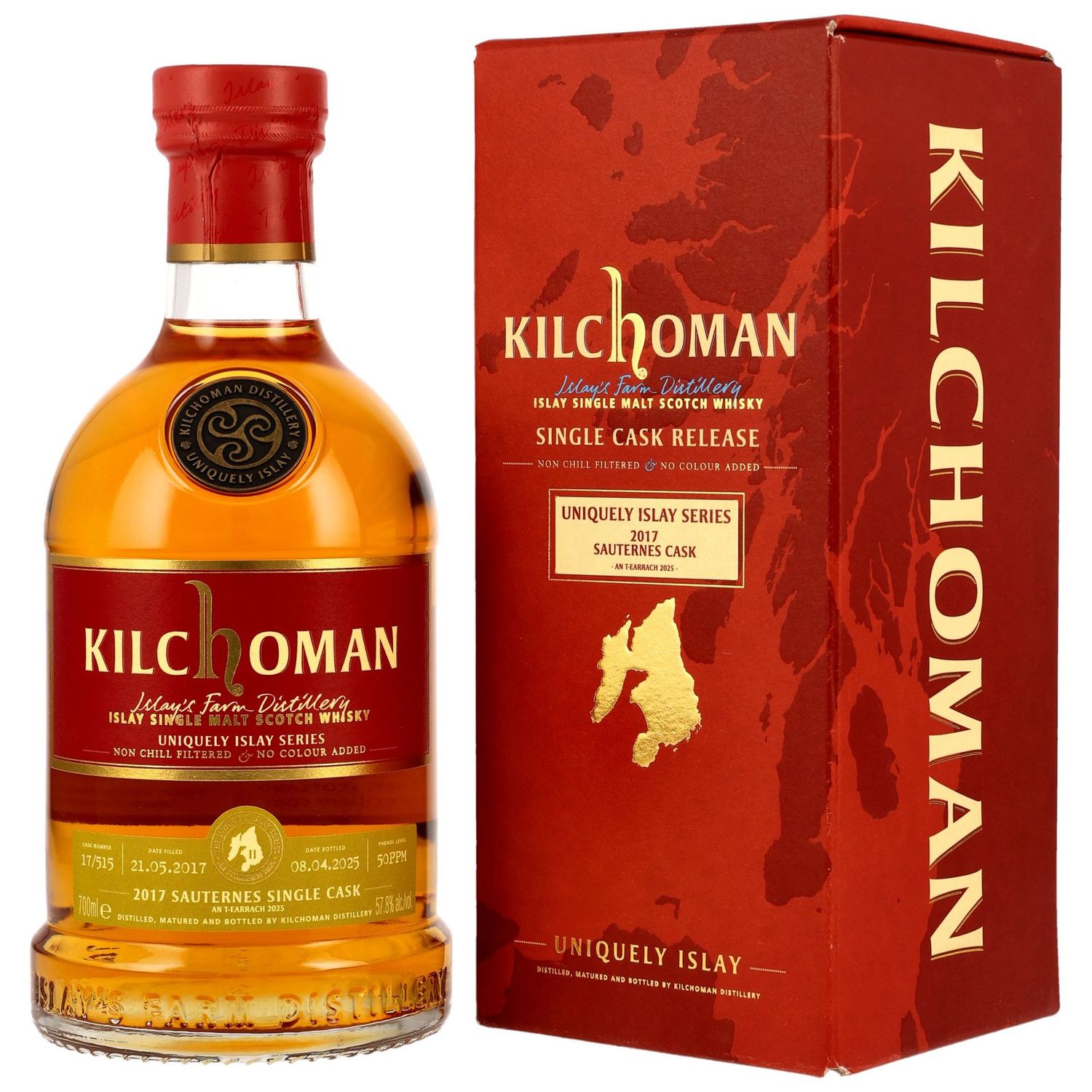 Kilchoman 7 Jahre An T-Earrach Fass 17/515