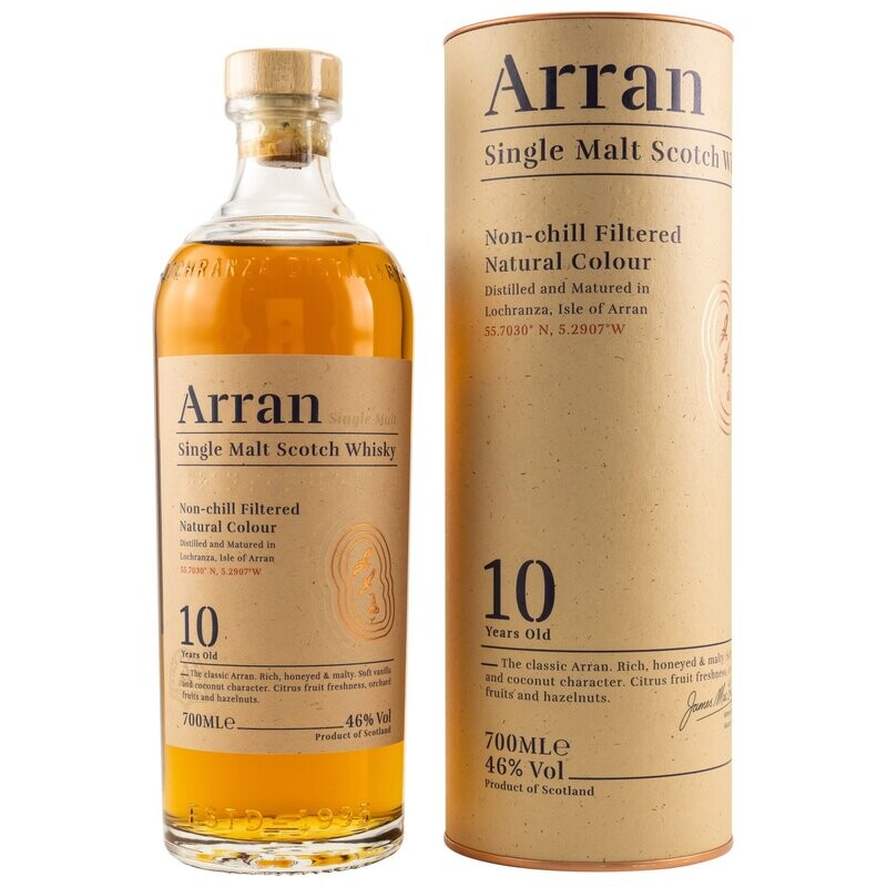 Arran 10 Jahre non-chillfiltered