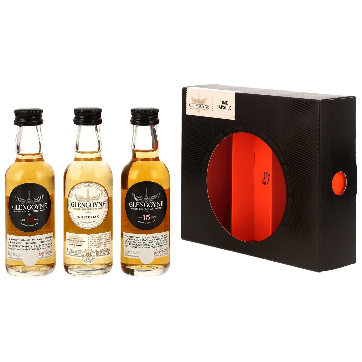 Glengoyne Time Capsule Miniatur Collection 3 x 5cl