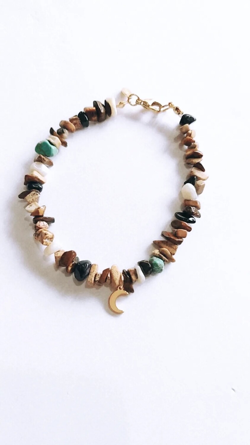 PULSERA PIEDRA NATURAL CAMEL