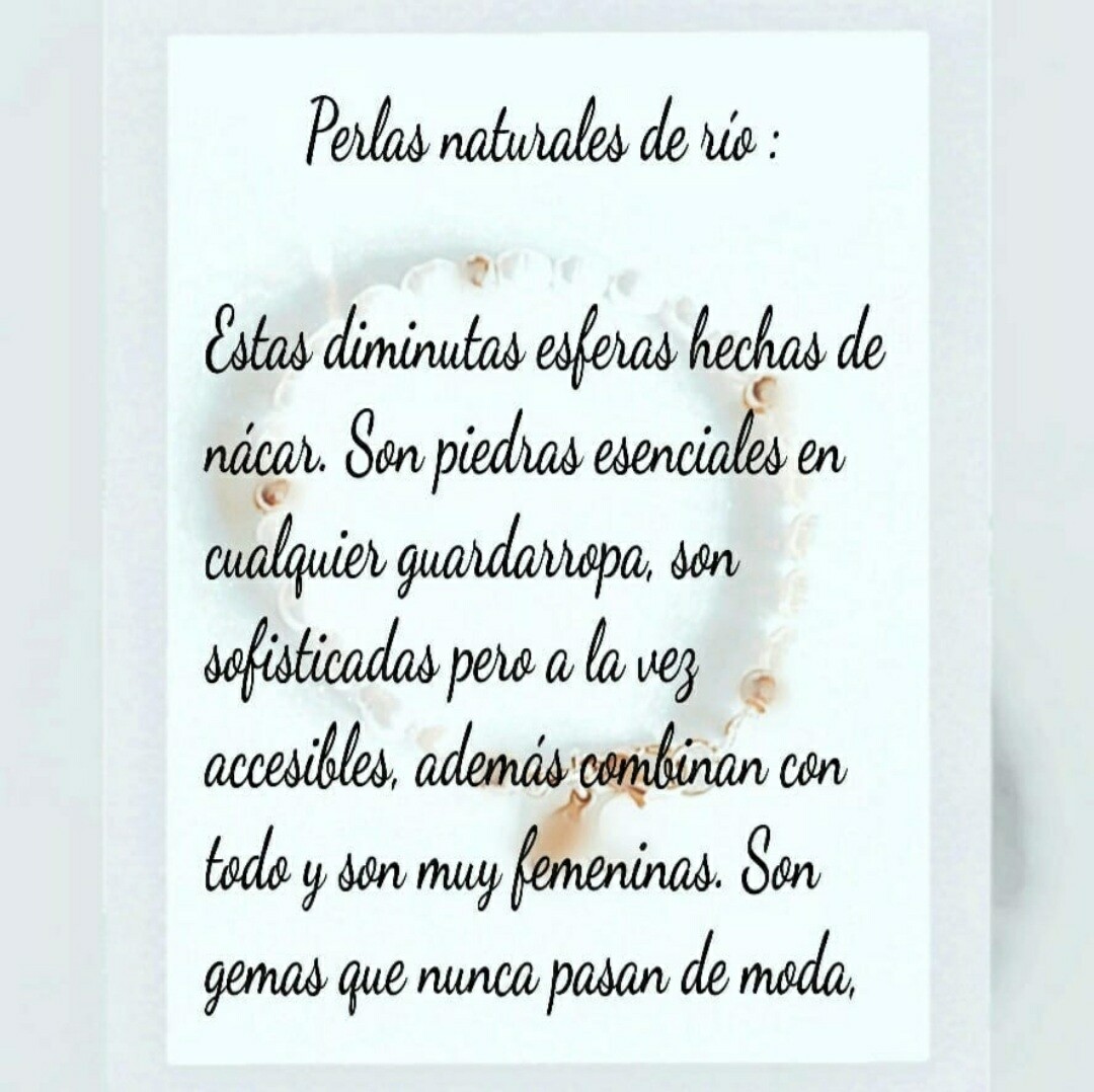 PULSERA PERLAS DE RIO