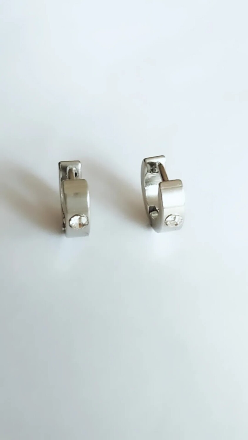 PENDIENTES DE ARO CON CRISTAL