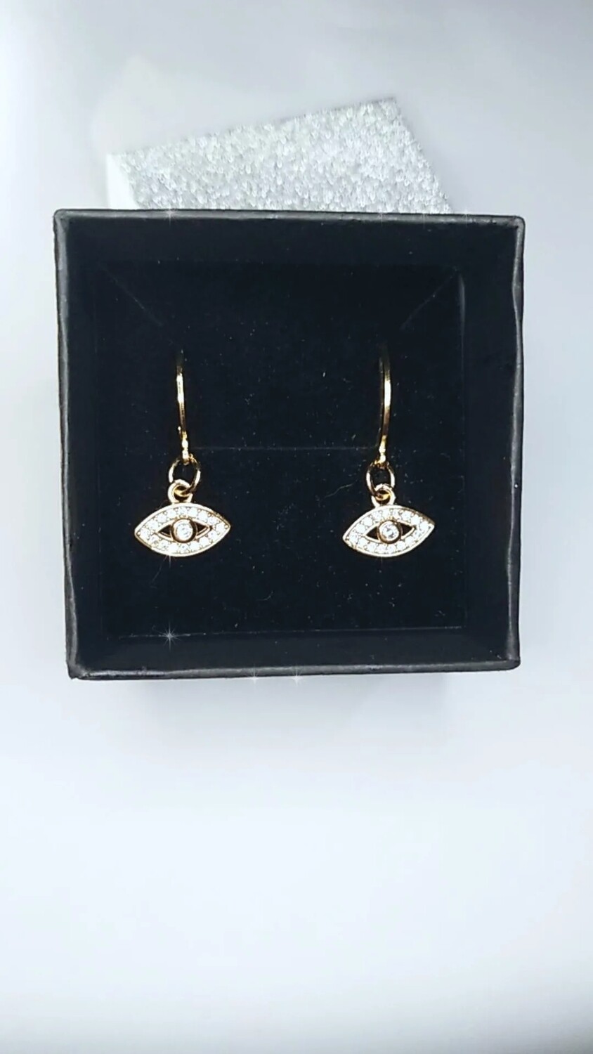 PENDIENTES OJO TURCO CRISTAL