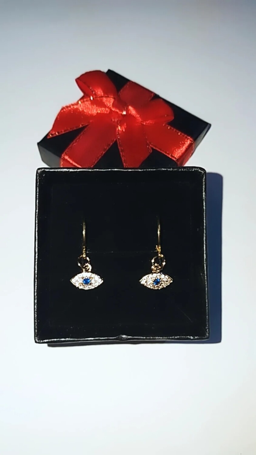 PENDIENTES OJO TURCO CRISTAL