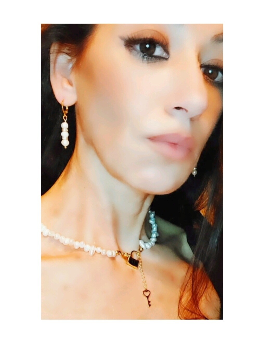 PENDIENTES PERLAS CON CRISTALES