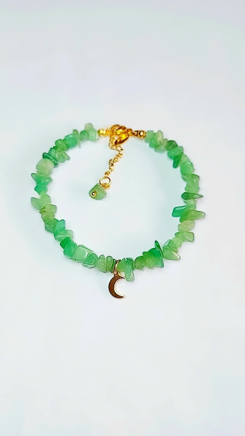 GARGANTILLA Y PULSERA CUARZO VERDE