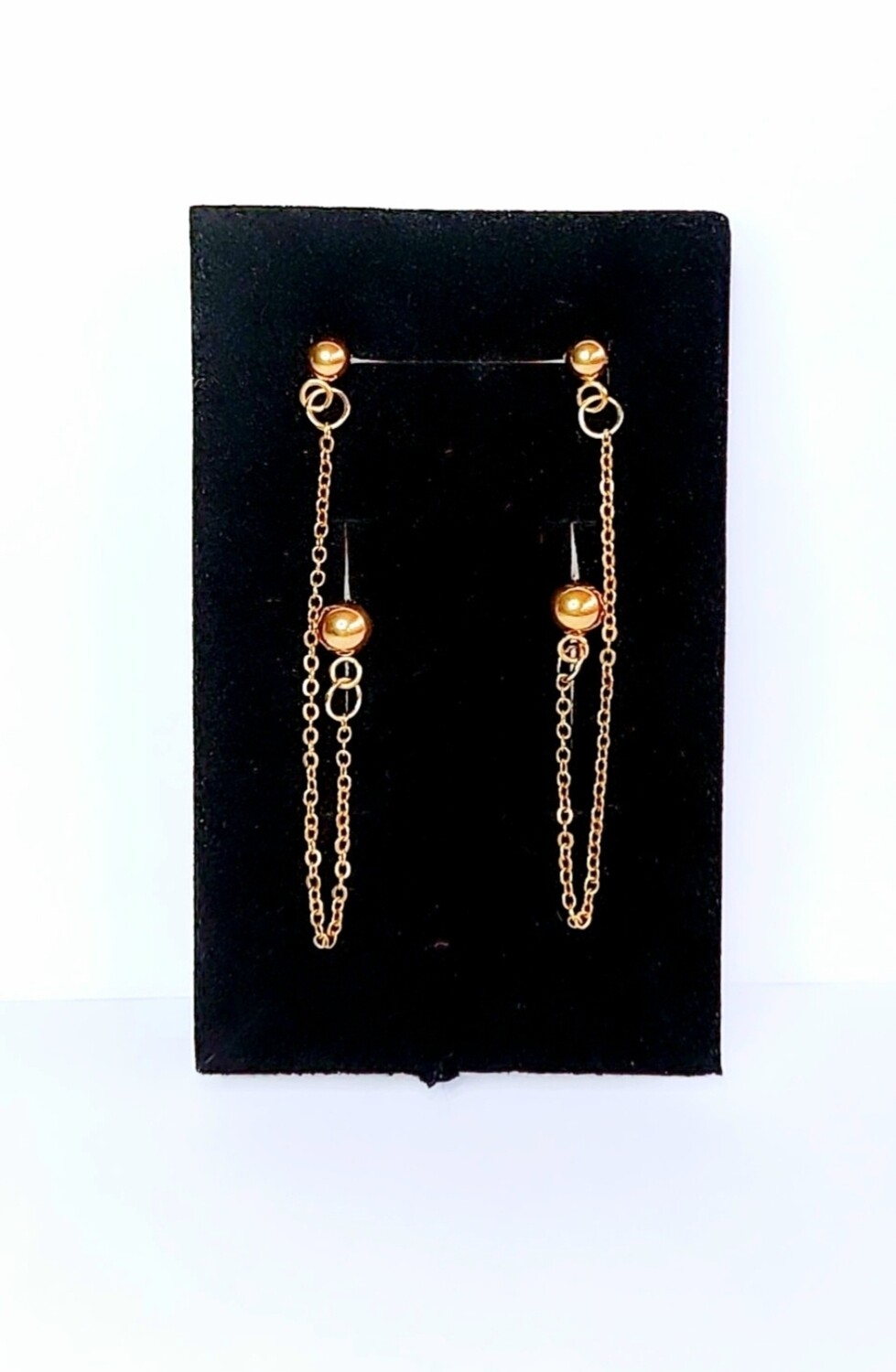 PENDIENTE DOBLE CON CADENA