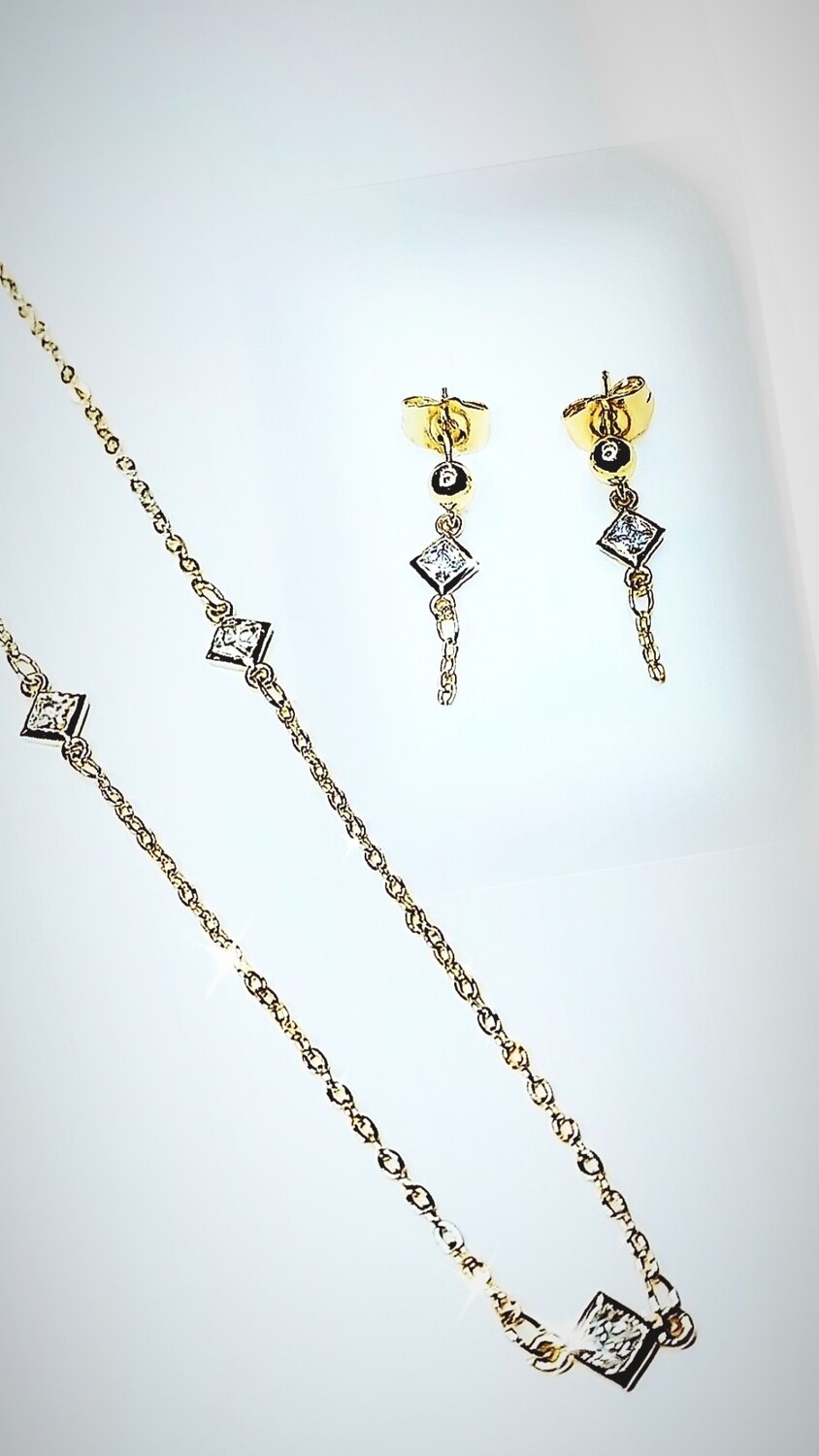 PENDIENTES PRINCESA CON CIRCONITA