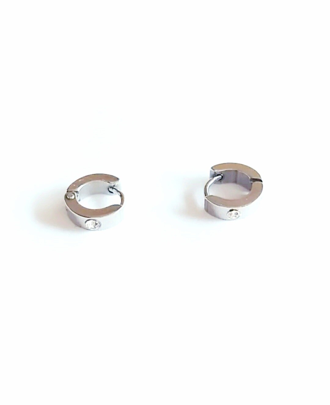 PENDIENTES CANDADO DE ARO CON CRISTAL