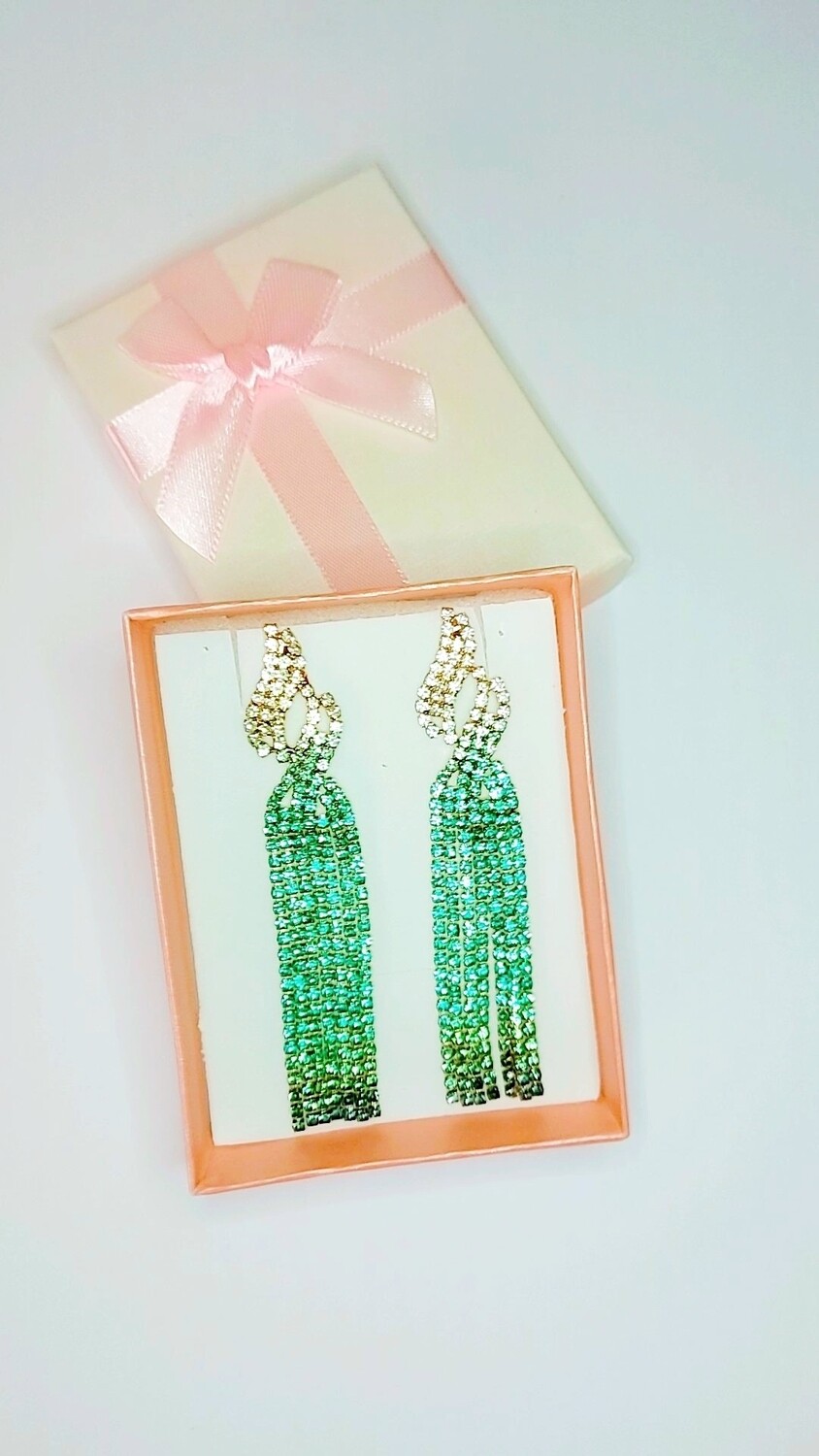 PENDIENTES GOLDEN GREEN