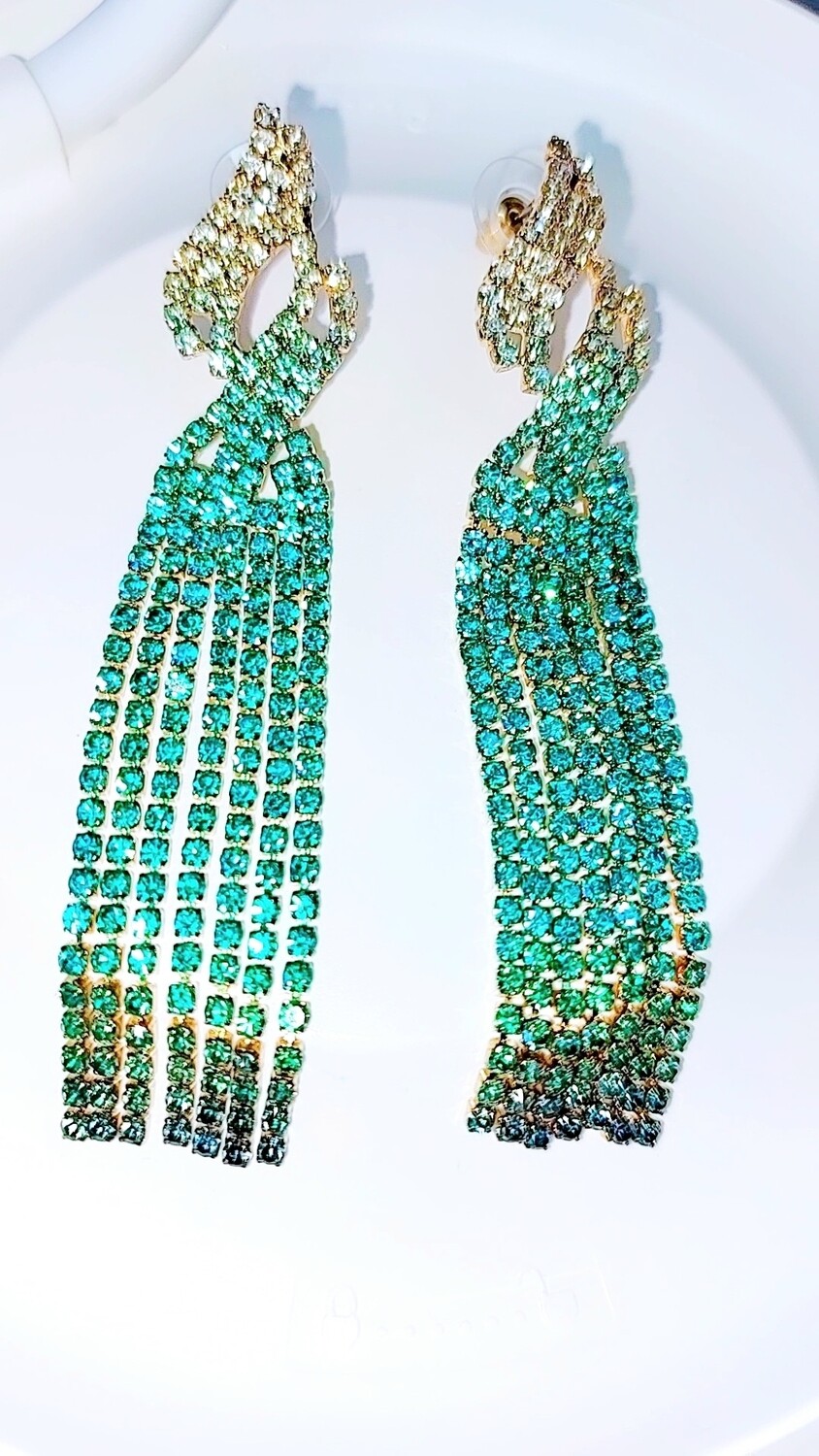 PENDIENTES GOLDEN GREEN