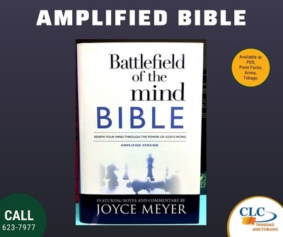 Battlefield of the Mind Bible (AMP - Hardcover) by Joyce Meyers