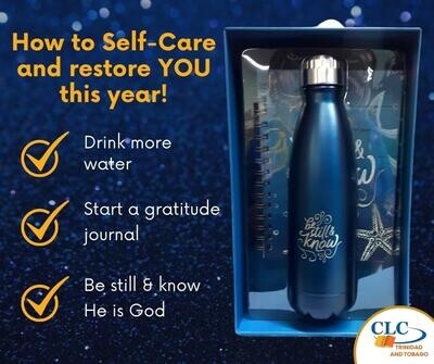 "Be Still and Know" Journal and Water Bottle Gift Set