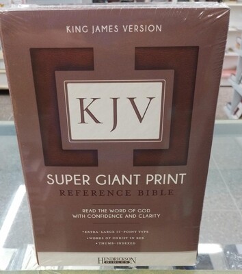 Hendrickson KJV Super Giant Print Reference Bible.