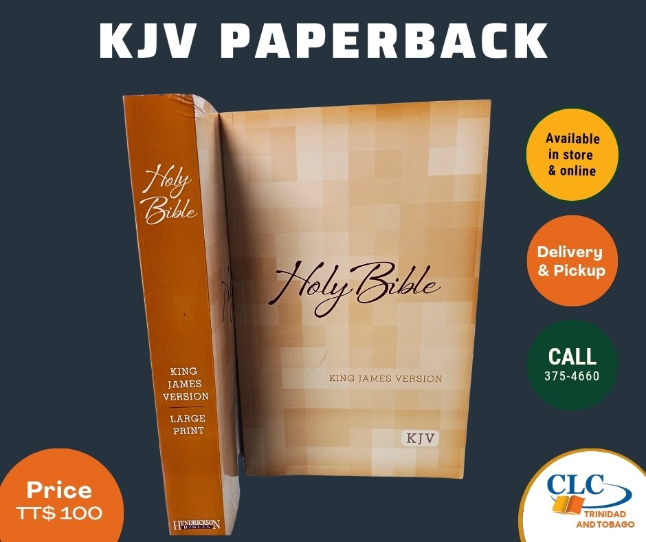 Hendrickson KJV Large Print Paperback Bible.