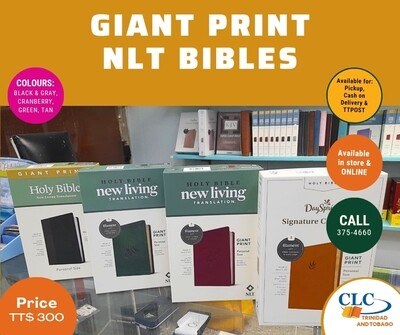 NLT Giant Print Personal Size Bibles