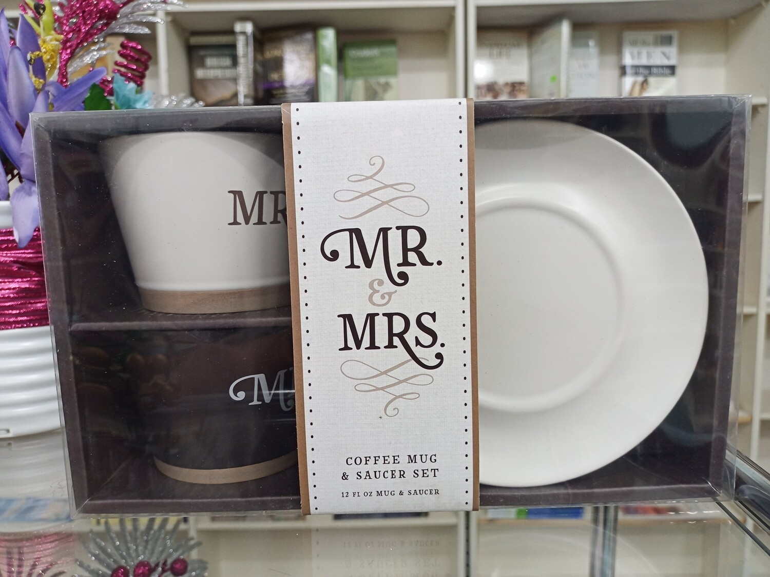Mr and Mrs Coffee Mug and Saucer Set (Cups & Plates)