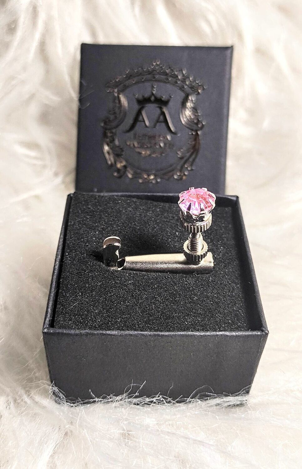 Micro Afinador Fixo - Luxo - Magistratti - Prateado e Rosa