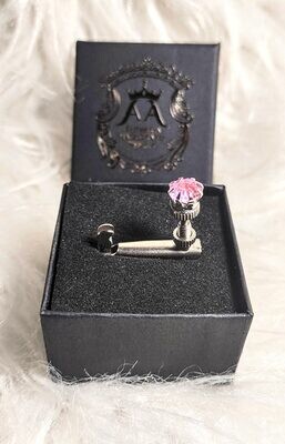 Micro Afinador Fixo - Luxo - Magistratti - Prateado e Rosa