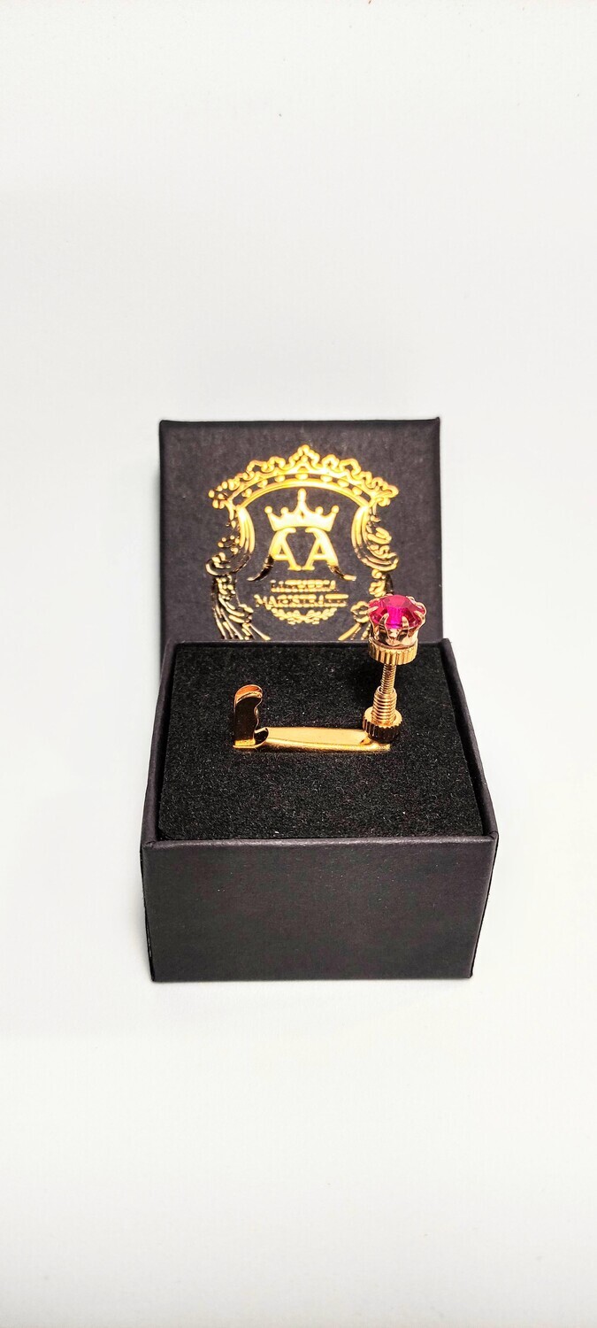 Micro Afinador Fixo - Luxo - Magistratti - Dourado e Rosa Pink
