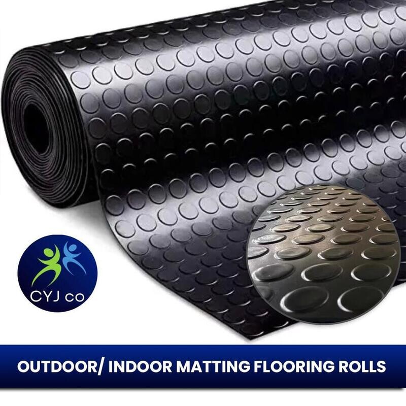Bubber garage and anti-fatigue matting rolls