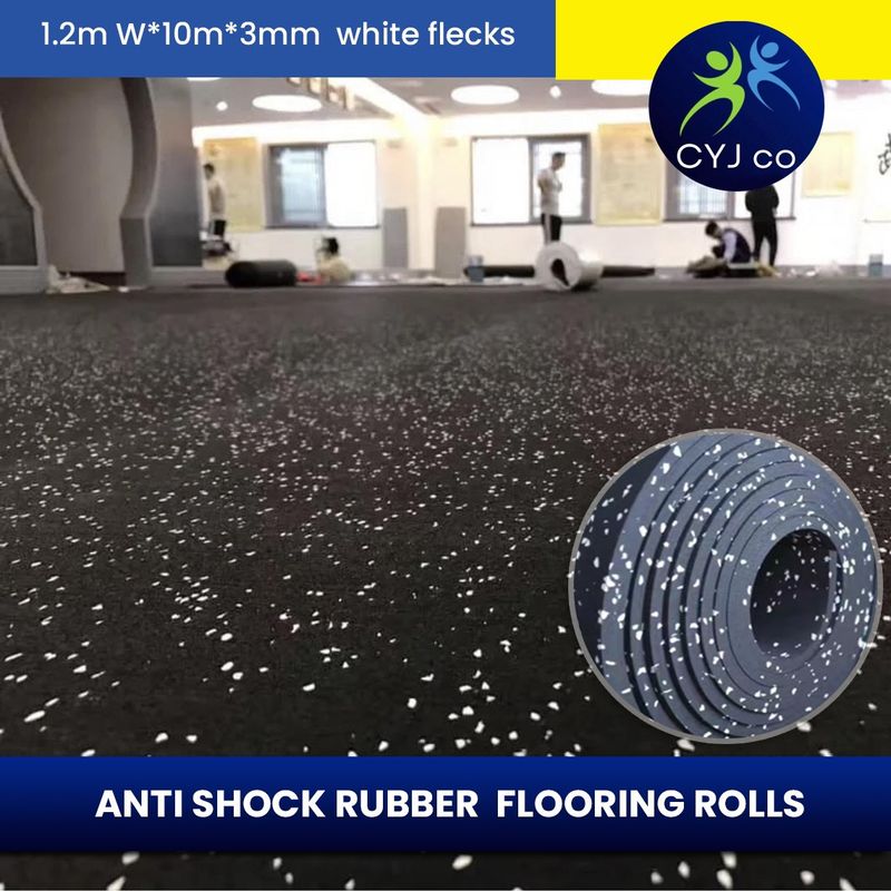 EPDM RUBBER ROLL  10000* 1200 * 3MM FLOORING GYM OR YOGA FLOOR- GARAGE ,CARAVAN , SUPERMARKET FLOOR OR EXHIBITION FLOOR