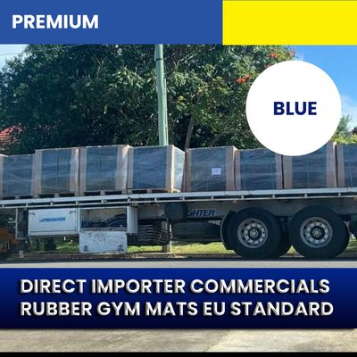 PREMIUM RUBBER GYM MATS TYPE 15MM PROFESSIONAL FOR FITNESS FLOOR OR HOME FLOOR