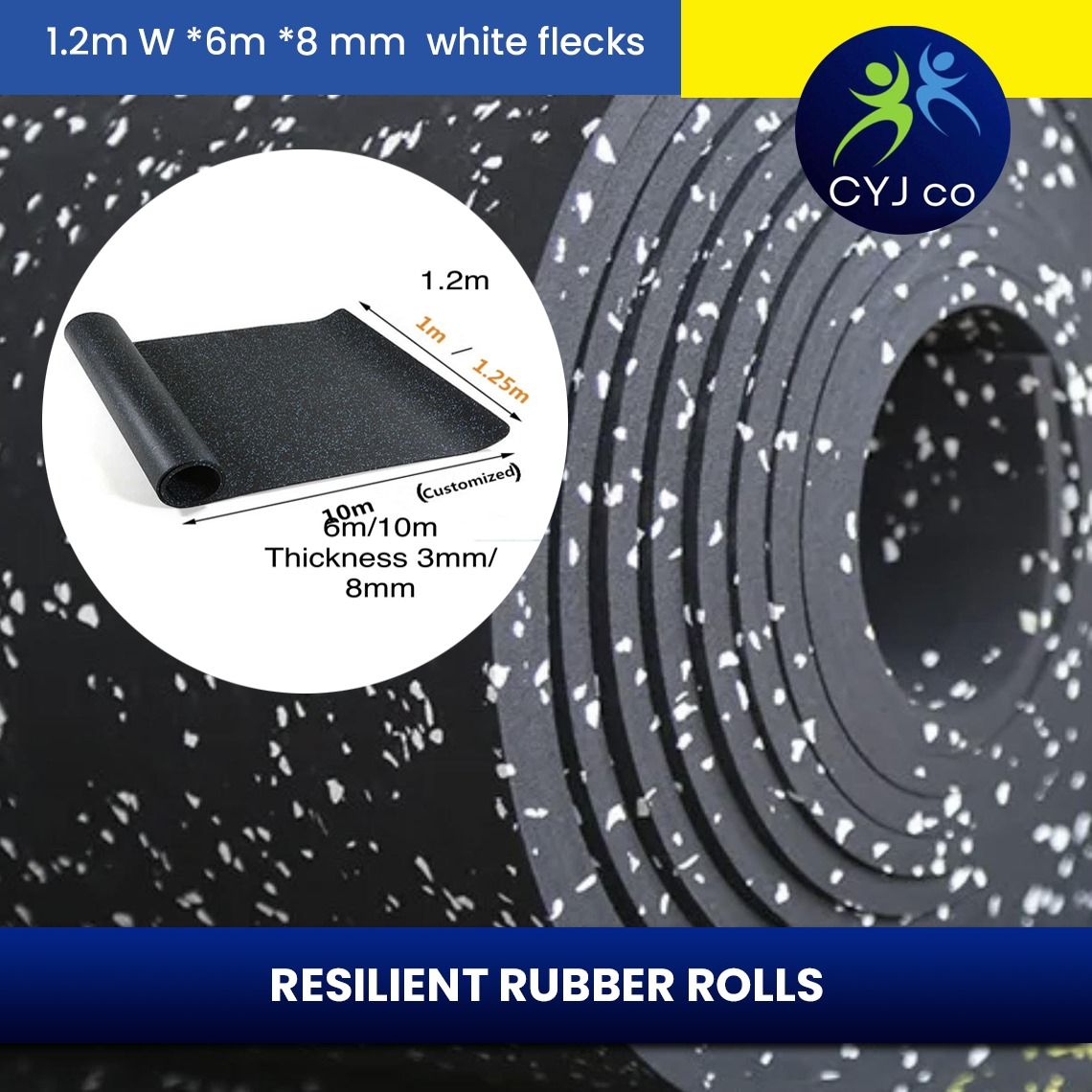 EPDM RUBBER ROLL 6000*1200*3MM THICKNESS