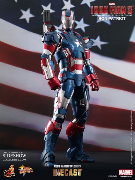 Hot Toys 1/6 MMS195 Diecast Series Iron Man 3: Iron Patriot