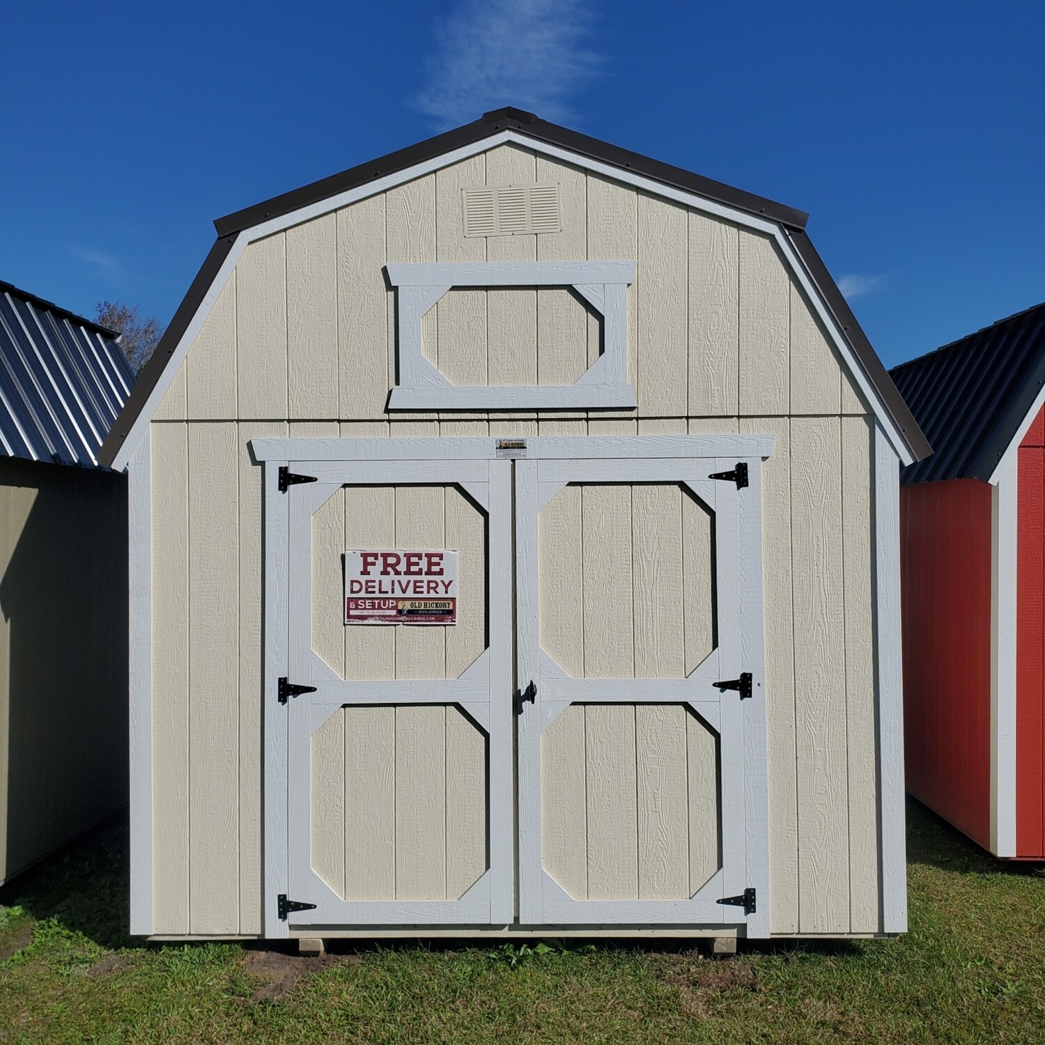 10x12 Lofted Barn  - Front Entrance