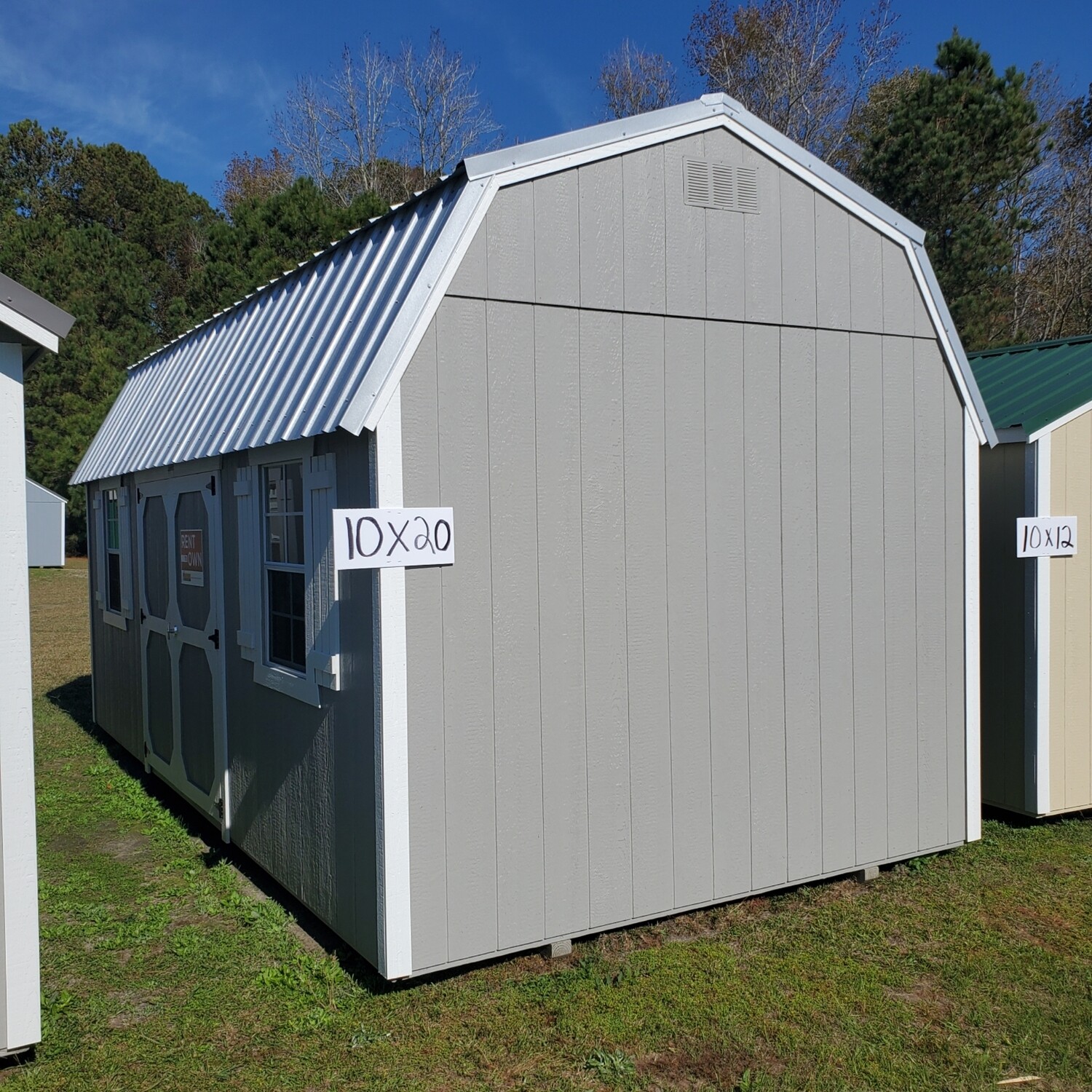 10x20 Lofted Barn Side Entrance Sheds & Buildings For Sale Leland