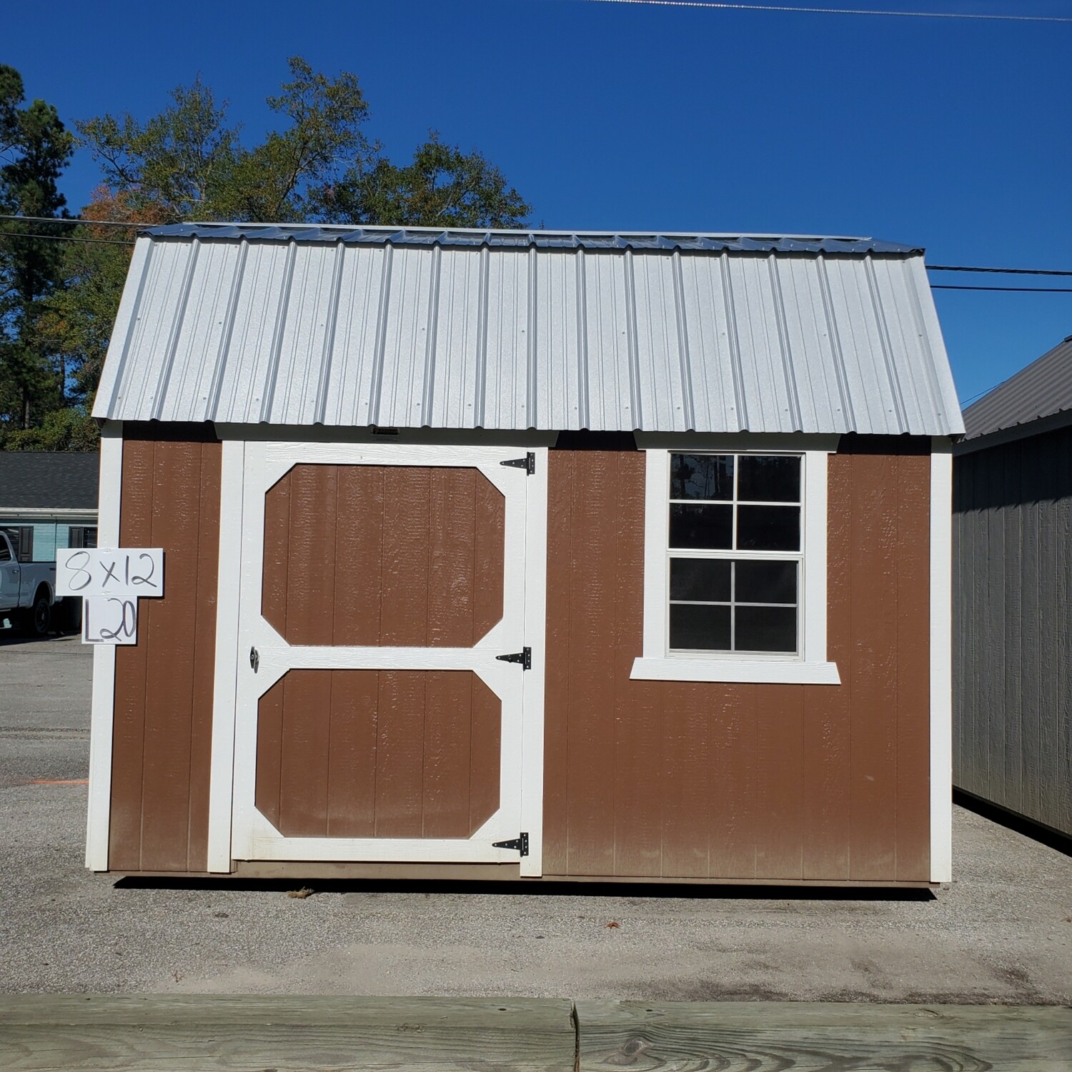 8x12 Lofted Barn  - Side Entrance