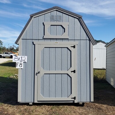 8x12 Lofted Barn  - Front Entrance