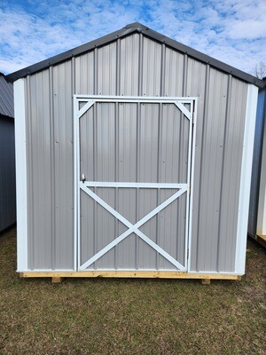 8X12 Utility Shed - Front Entrance