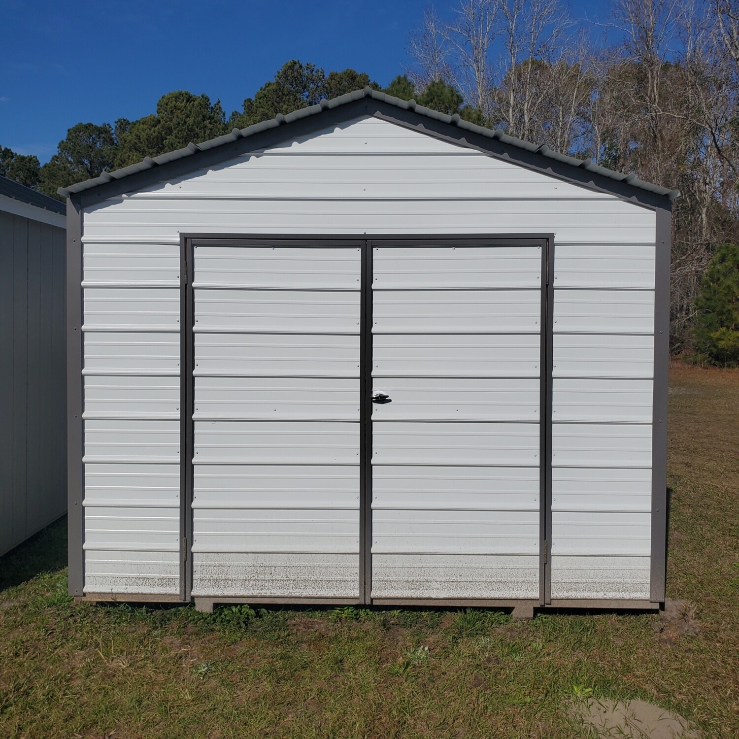 10X16 Utility Shed - Front Entrance