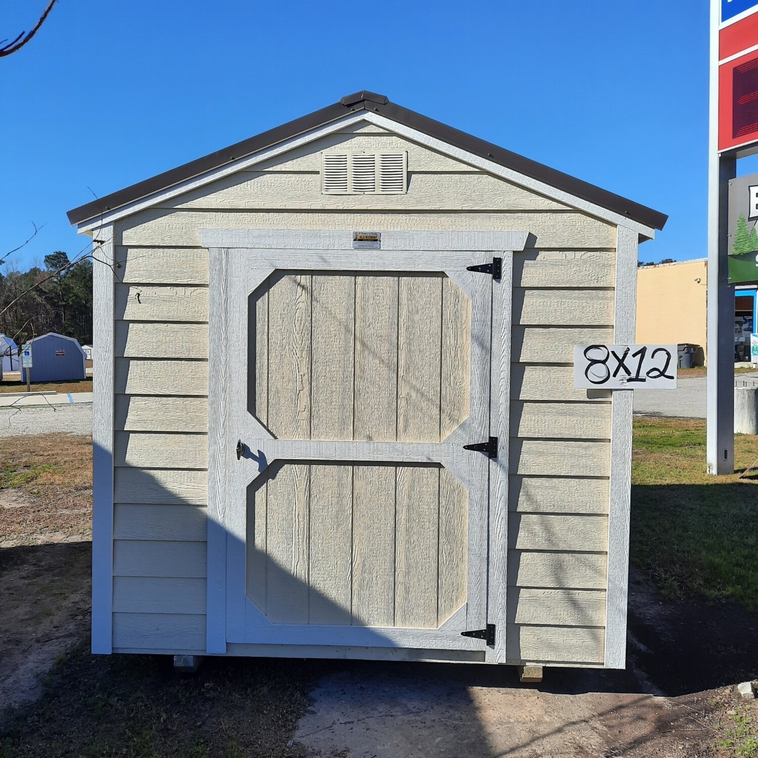 8x12 Utility Shed Front Entrance Sheds & Buildings For Sale