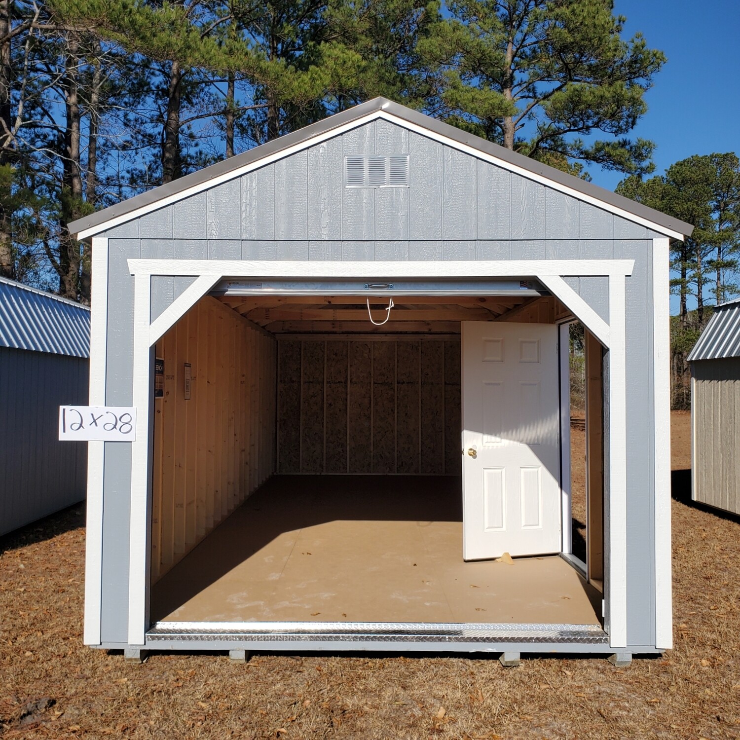 12x28 Utility Shed - Garage Package