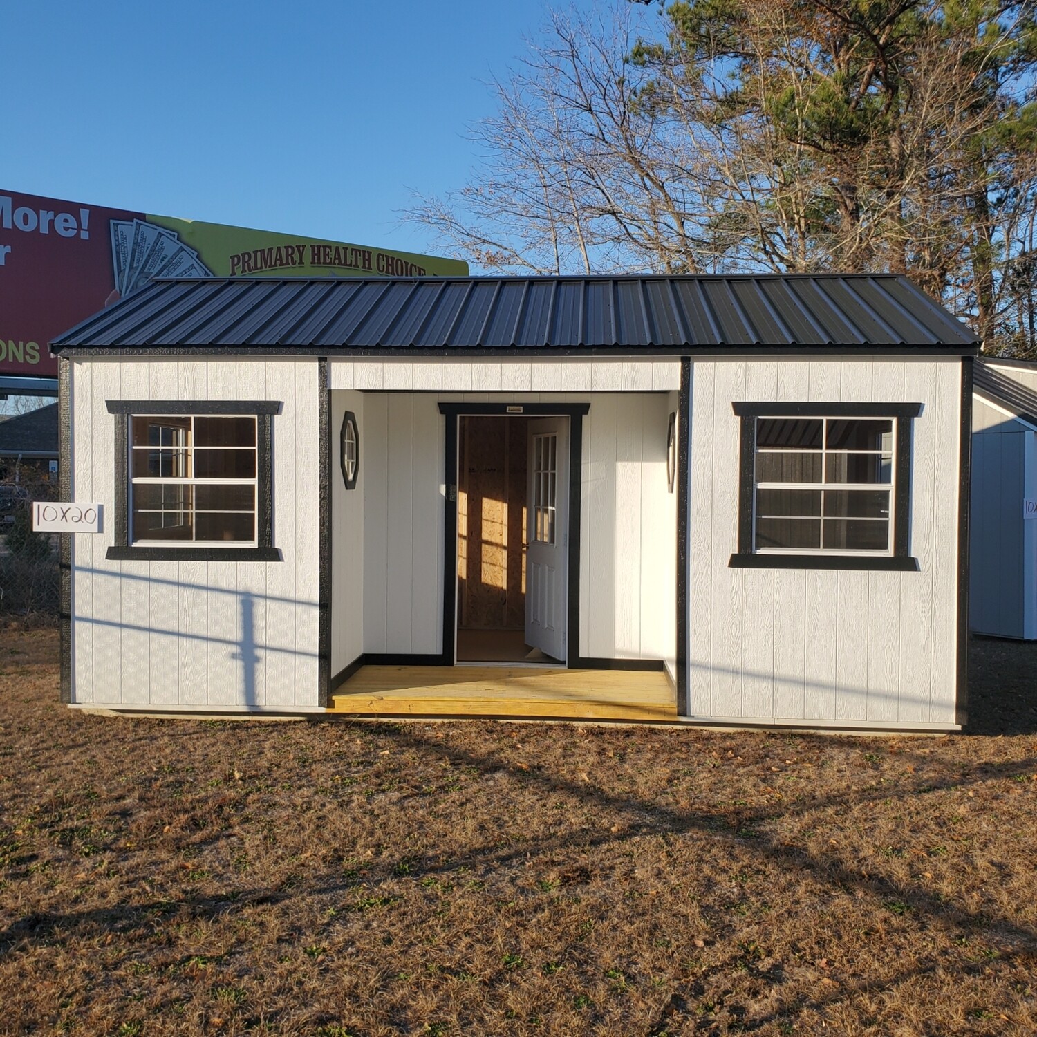 10x20 Utility Shed - Side Porch