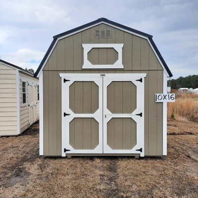 10x16 Lofted Barn - Front Entrance