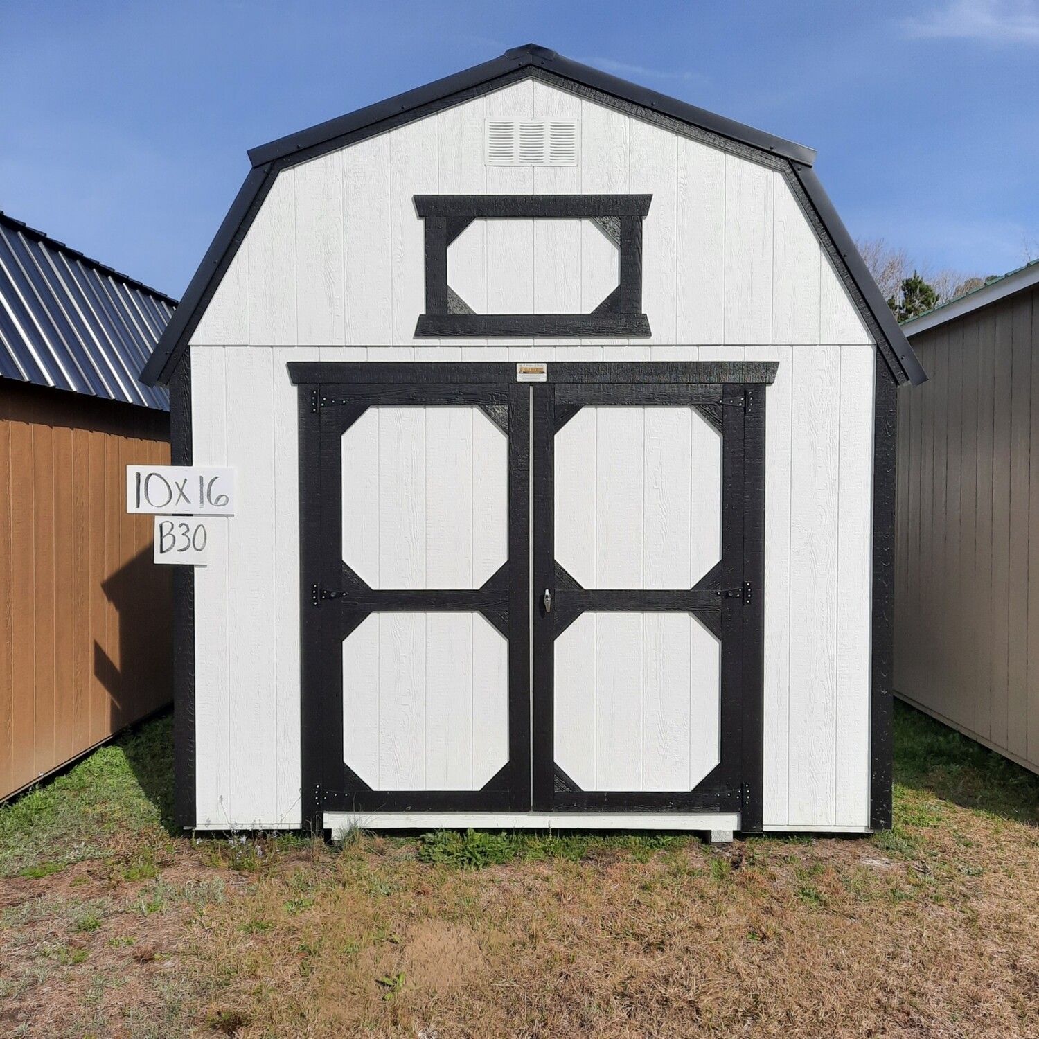 10x16 Lofted Barn - Front Entrance