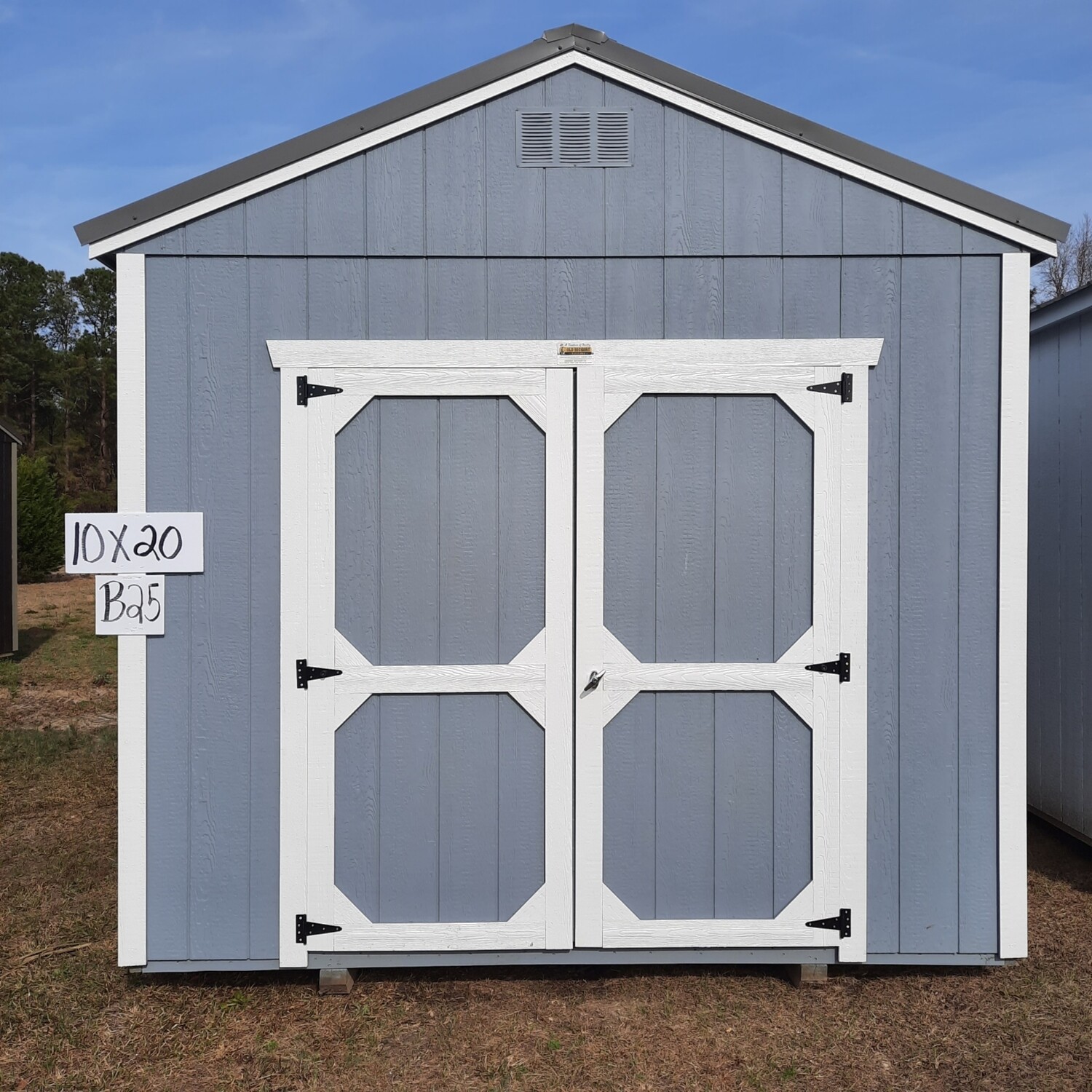 10x20 Utility Shed - Front Entrance