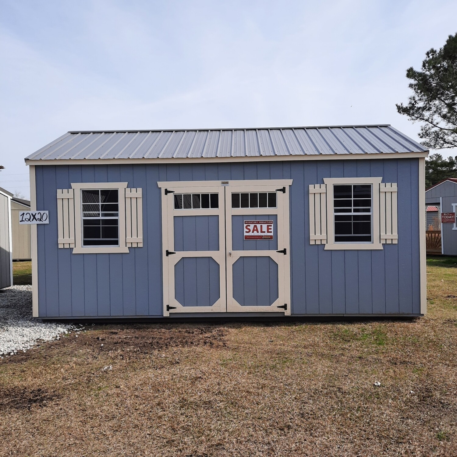 12x20 Utility Shed Side Entrance Sheds & Buildings For Sale Leland