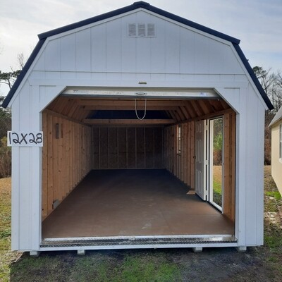 12x28 Lofted Barn - Garage Package