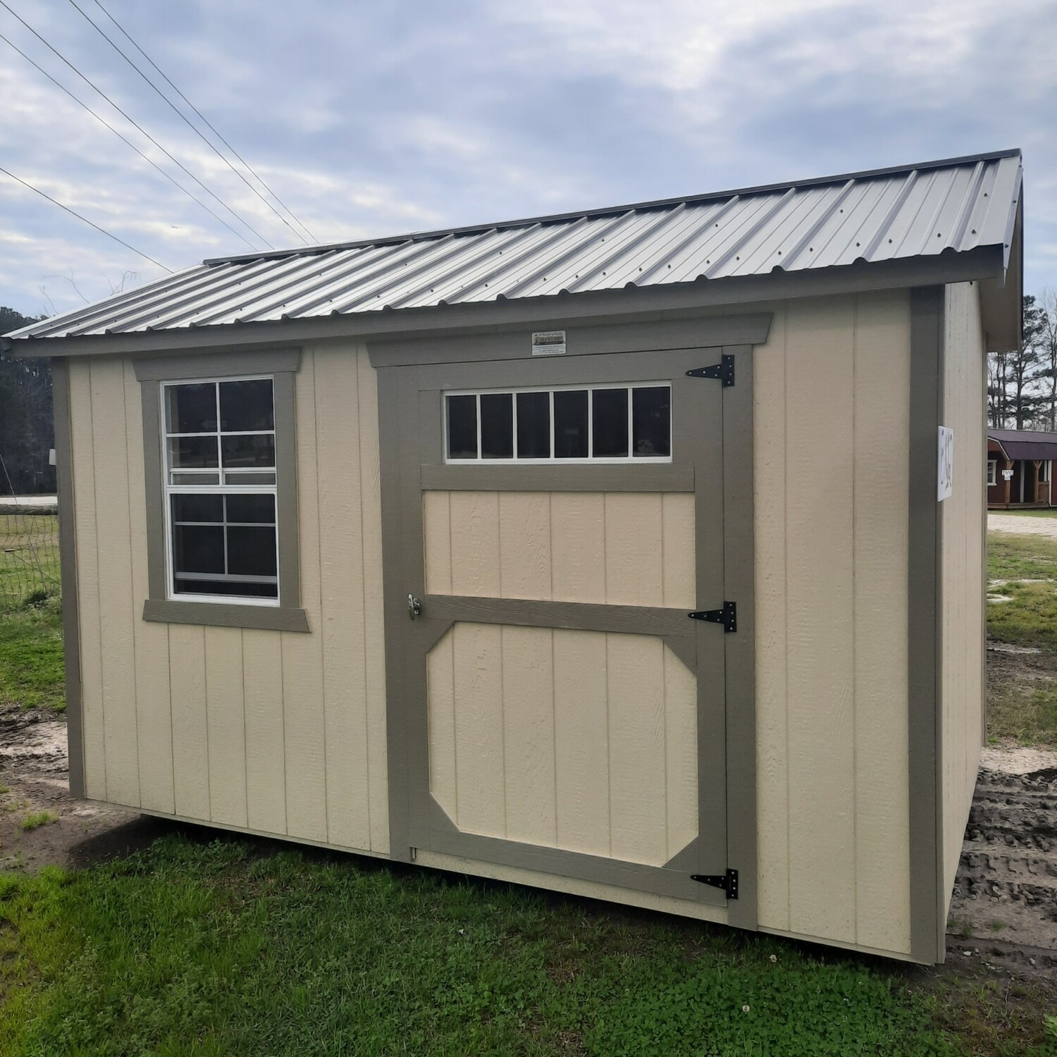 8x12 Utility Shed Side Entrance Sheds & Buildings For Sale Leland