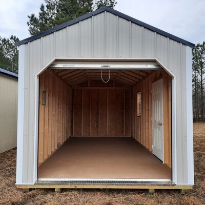 10x20 Utility Vertical Metal - Garage Package
