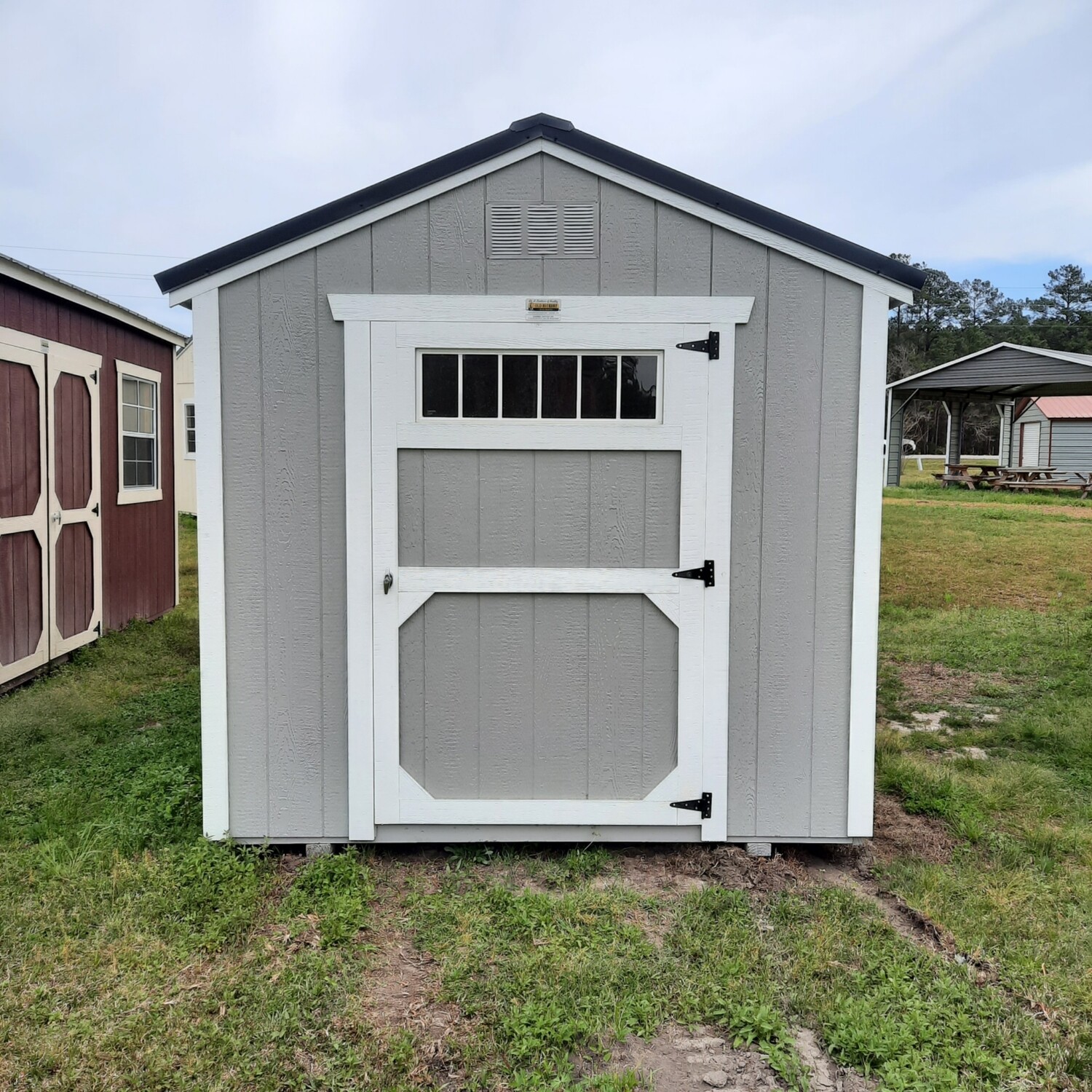 8x12 Utility Shed - Front Entrance